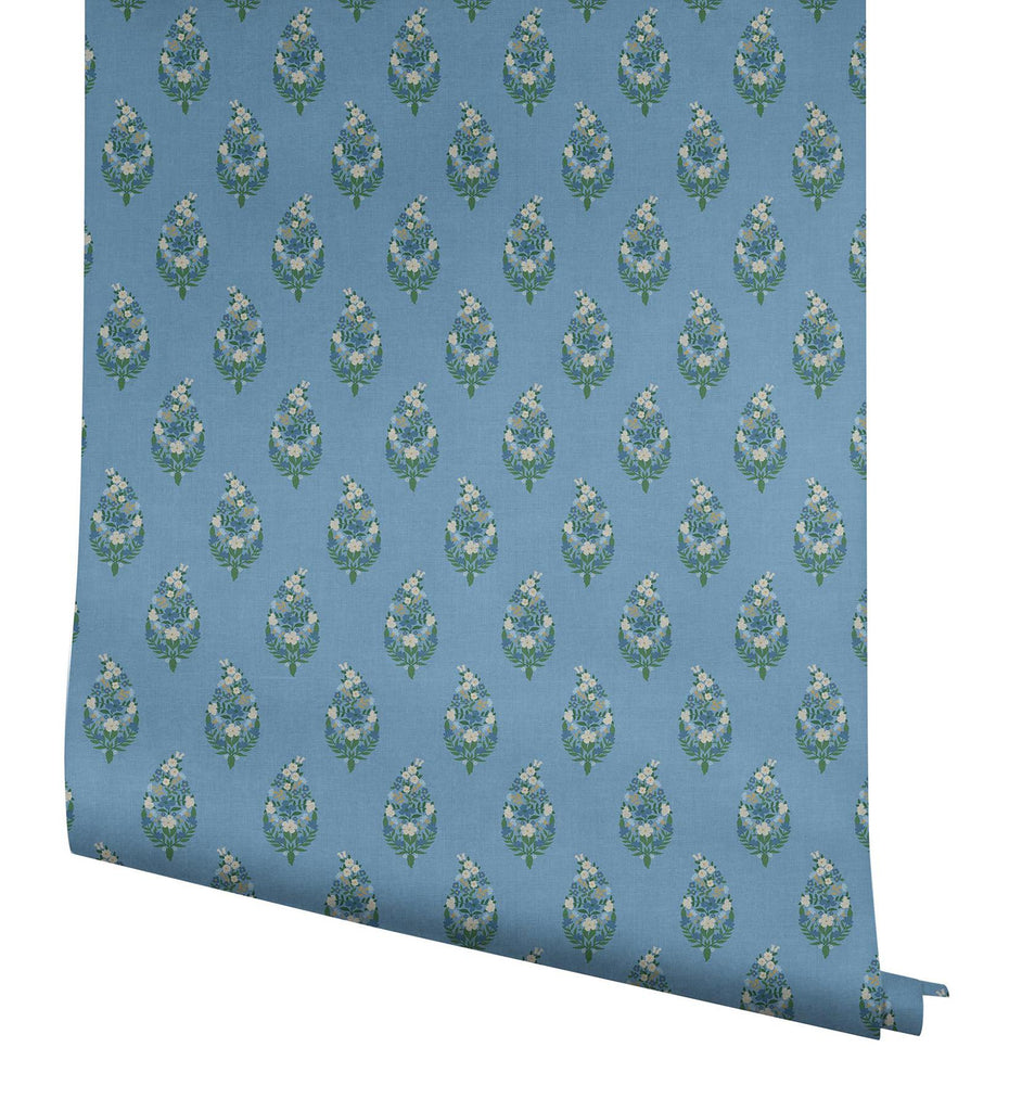 Rifle Paper Co. Paisley Blue Wallpaper