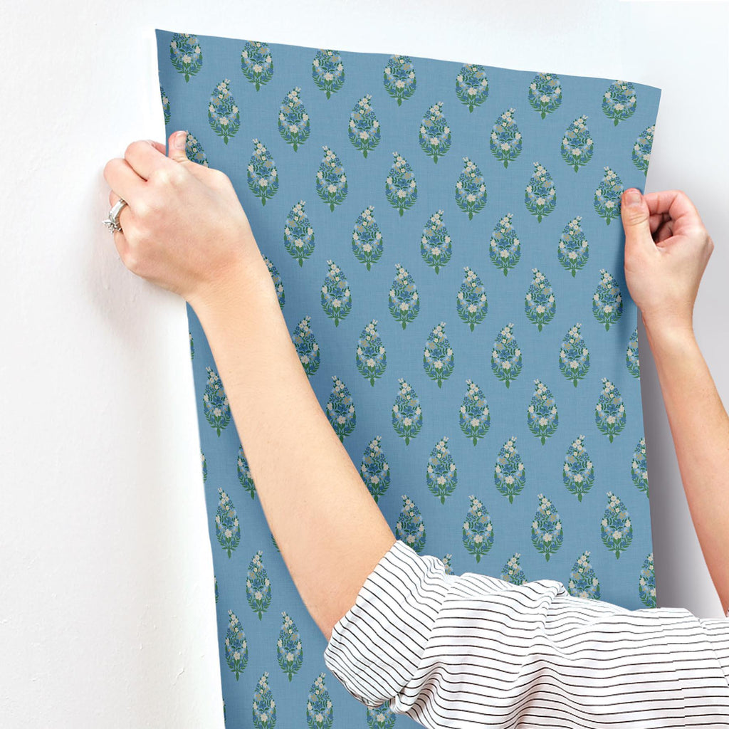 Rifle Paper Co. Paisley Blue Wallpaper