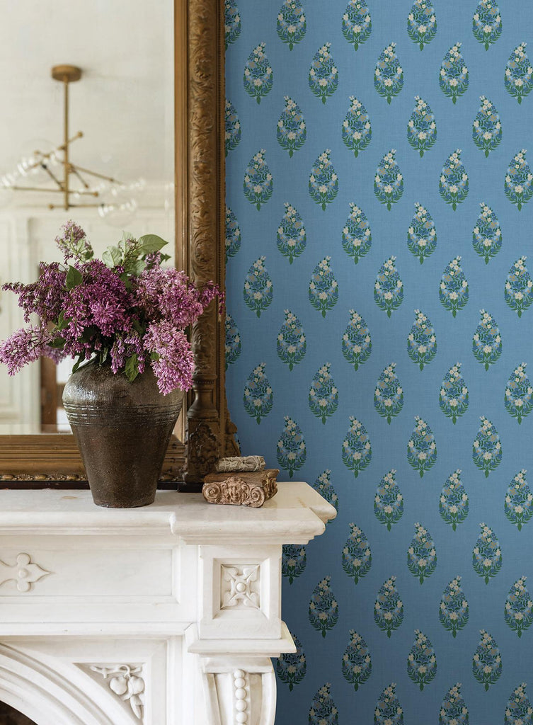 Rifle Paper Co. Paisley Blue Wallpaper