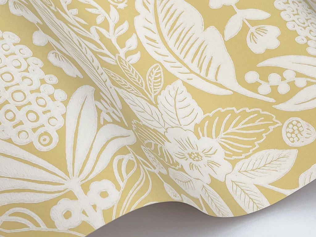 Rifle Paper Co. Pineapple Damask Yellow Wallpaper