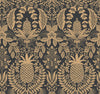 Rifle Paper Co. Pineapple Damask Black Wallpaper