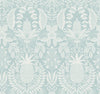 Rifle Paper Co. Pineapple Damask Blue Wallpaper