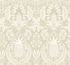 Rifle Paper Co. Pineapple Damask Beige Wallpaper