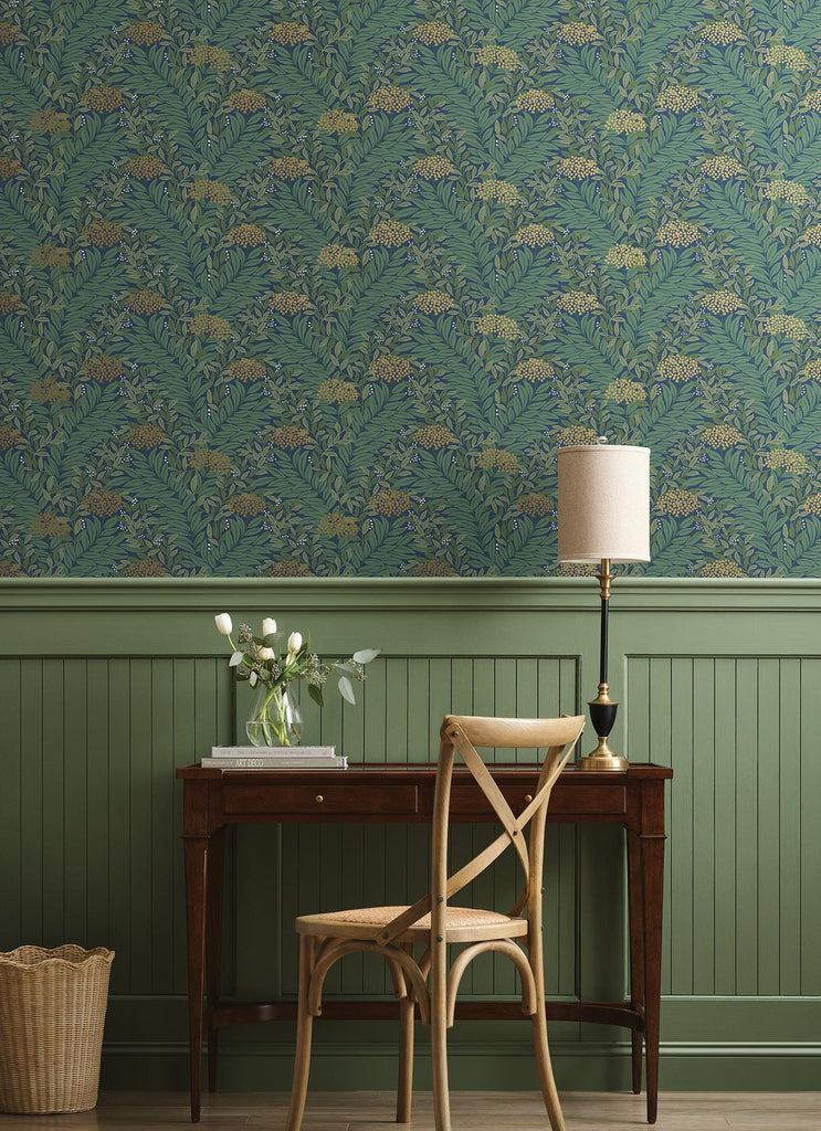 Rifle Paper Co. Highgrove Blue Wallpaper