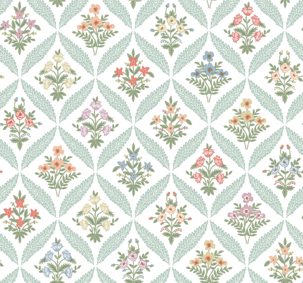 Rifle Paper Co. Estee Garden Green Wallpaper