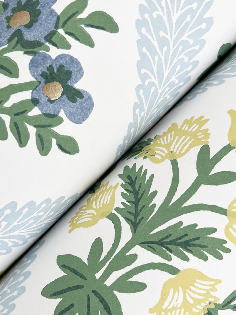 Rifle Paper Co. Estee Garden Blue Wallpaper