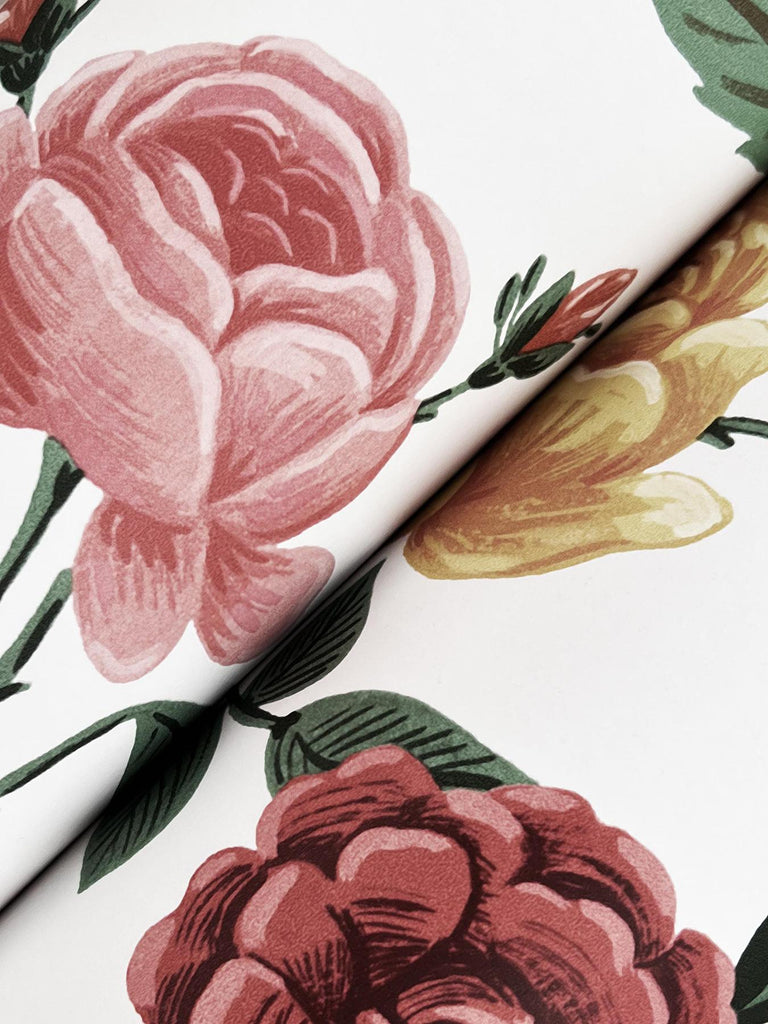 Rifle Paper Co. Roses Red Wallpaper