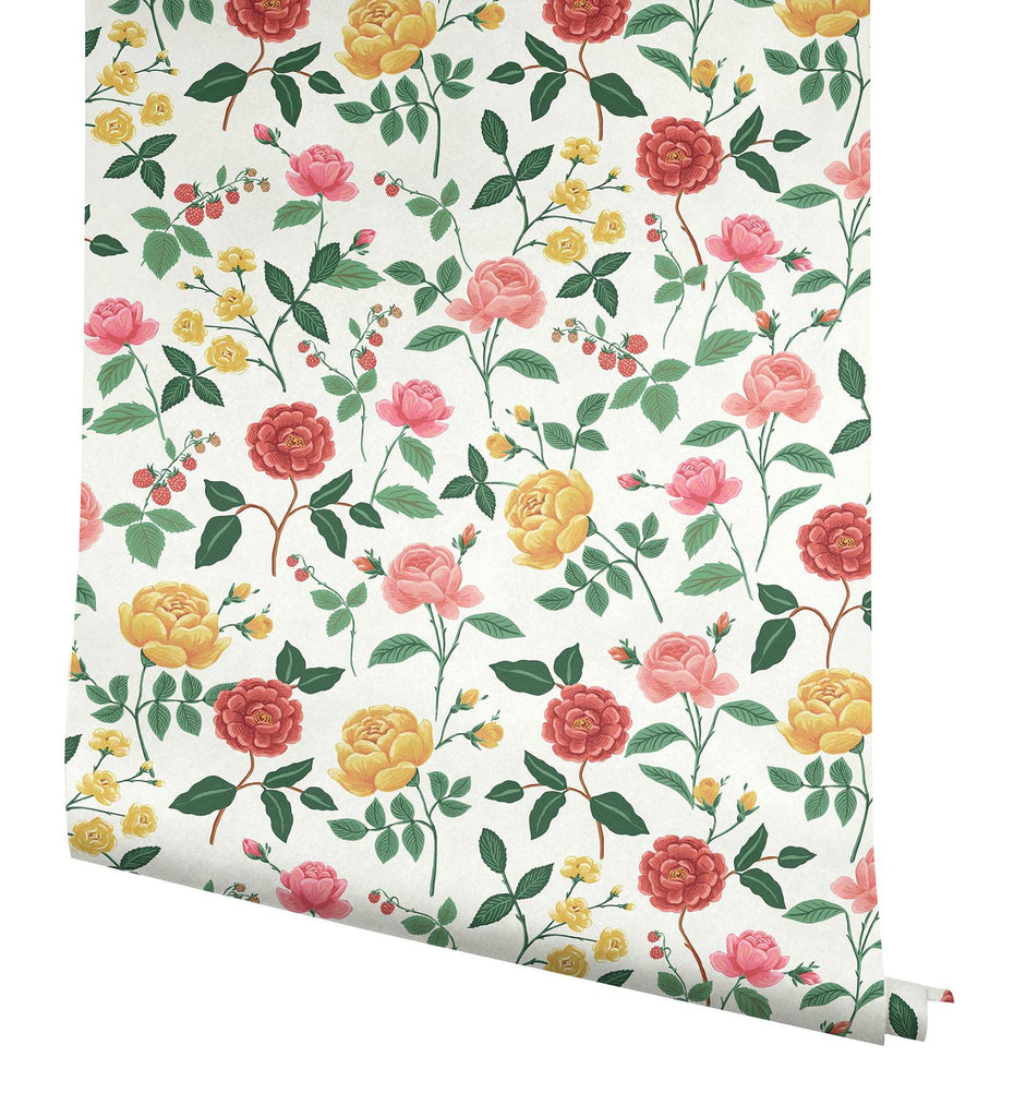 Rifle Paper Co. Roses Red Wallpaper