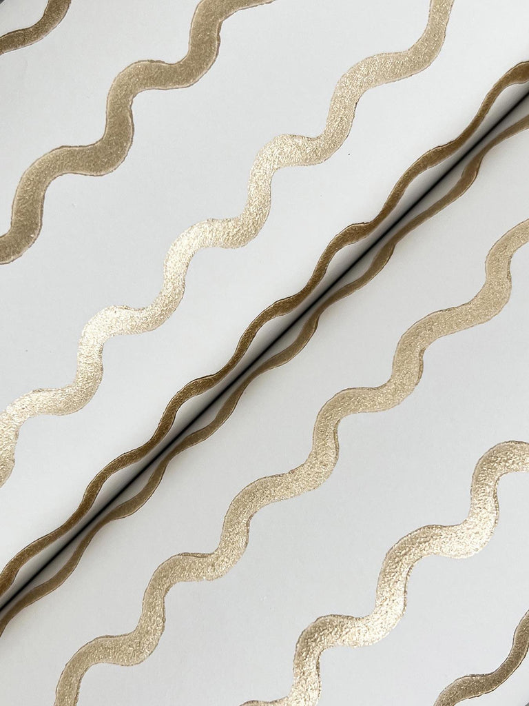 Rifle Paper Co. Rickrack Metallic Wallpaper