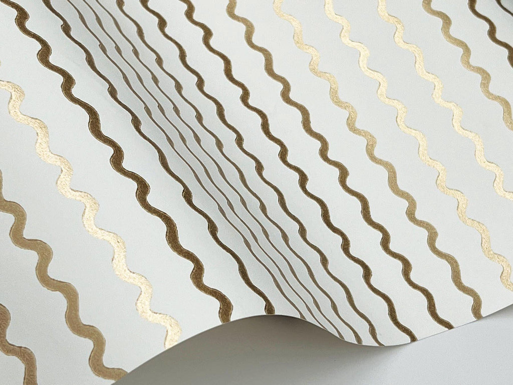 Rifle Paper Co. Rickrack Metallic Wallpaper