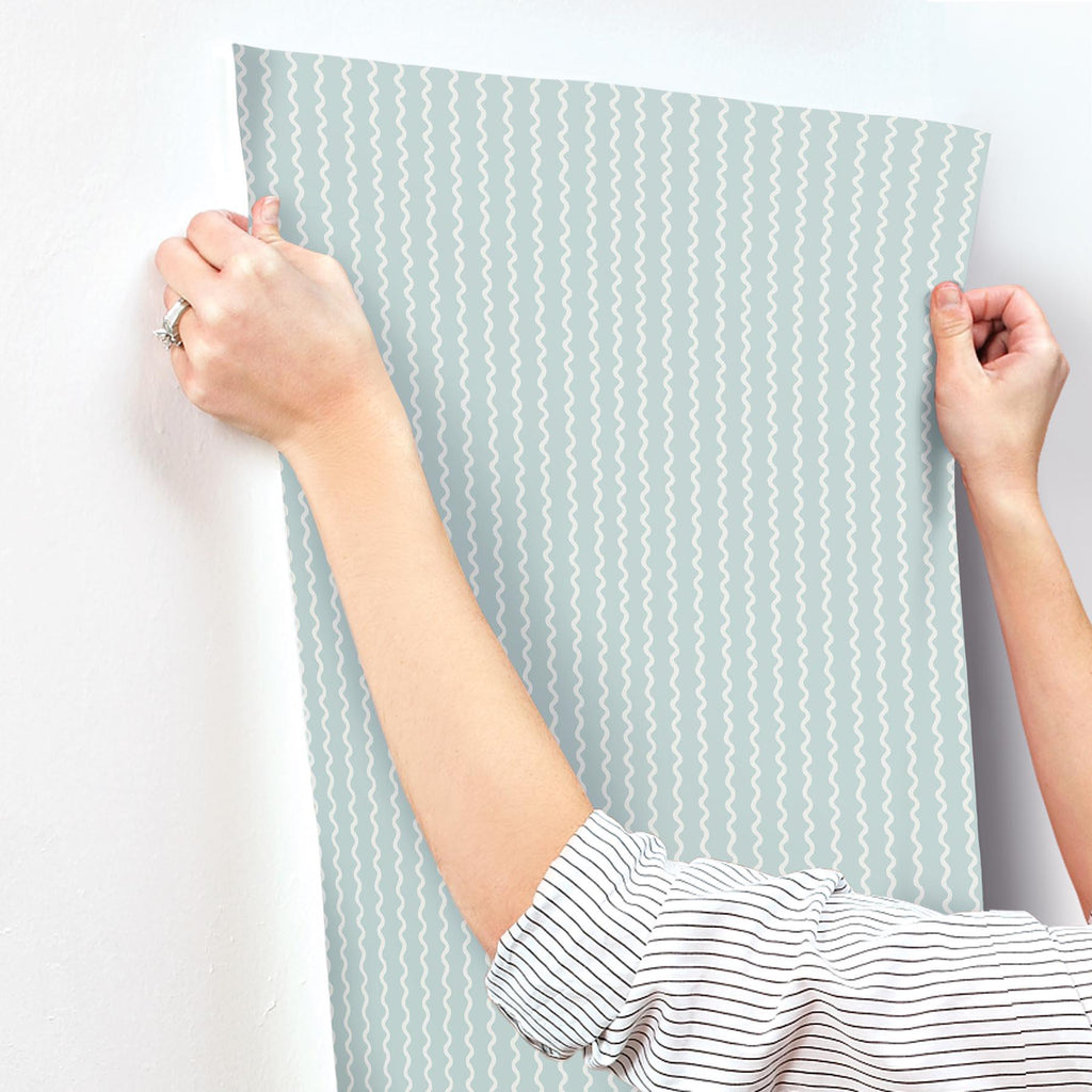 Rifle Paper Co. Rickrack Blue Wallpaper