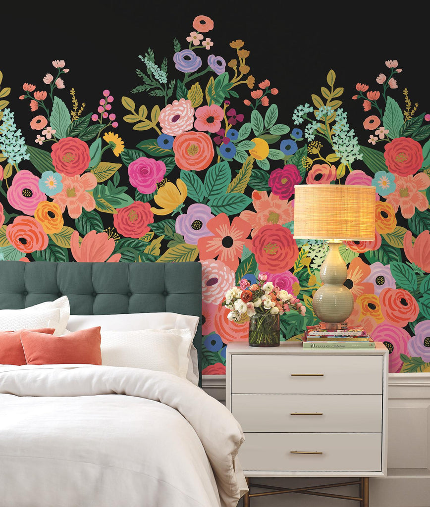 Rifle Paper Co. Garden Party Wall Black Mural