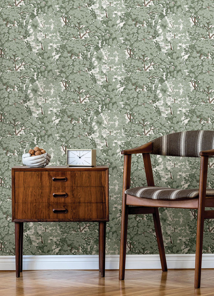 RoomMates Ardian Peel and Stick Green Wallpaper