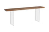 Phillips Collection Floating  Table, Acrylic Legs Brown Console