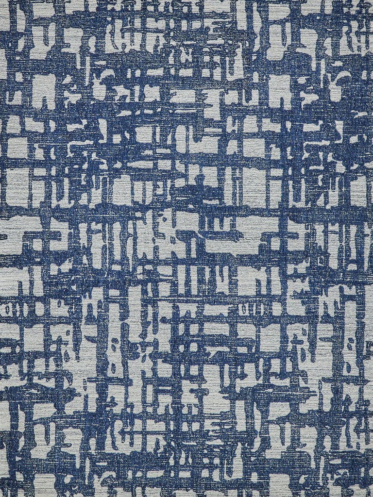 Exquisite Rugs Aspen Handmade Hand-tufted New Zealand Wool on Canvas 6824 Navy/Natural Gray 6' x 9' Area Rug