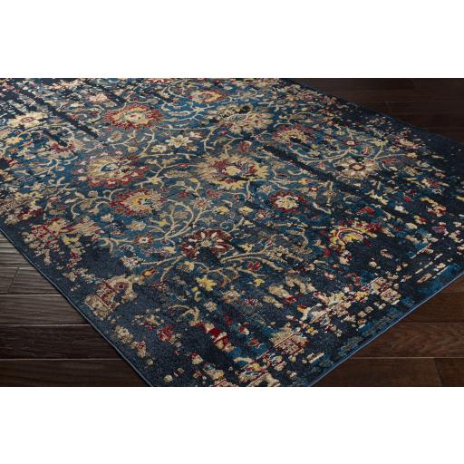 Surya Crafty CRT-2322 Beige Blue 2' x 2'11" Rug