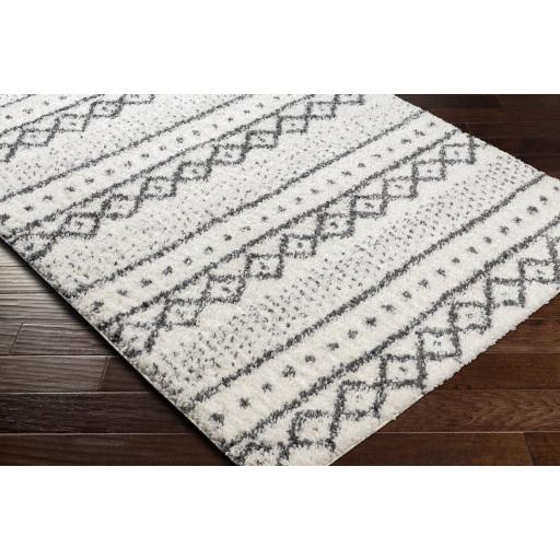 Surya Deluxe Shag DXS-2319 Charcoal Cream 2' x 3' Rug