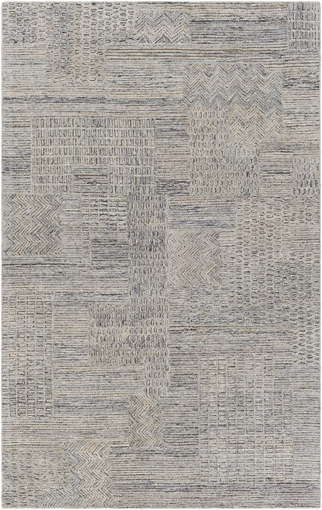 Surya Rosario ROA-2300 Charcoal Light Beige 2' x 3' Rug