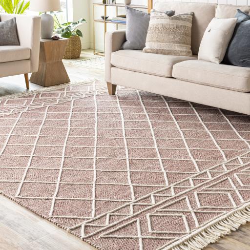 Surya Uttar UTT-2305 Burgundy Cream 2' x 3' Rug