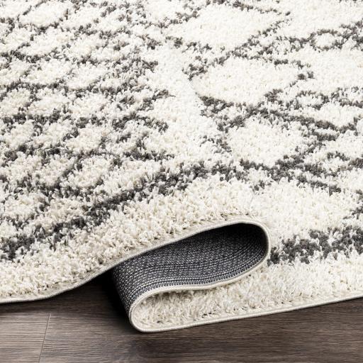 Surya Taza Shag TZS-2301 Charcoal Cream 7'10" x 10' Rug