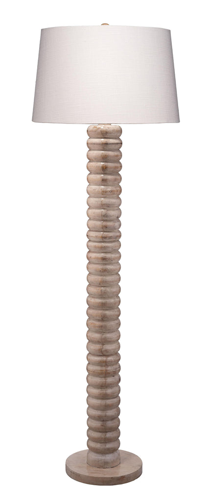 Jamie Young Abacus Mango Wood Floor Lamp with Linen Shade