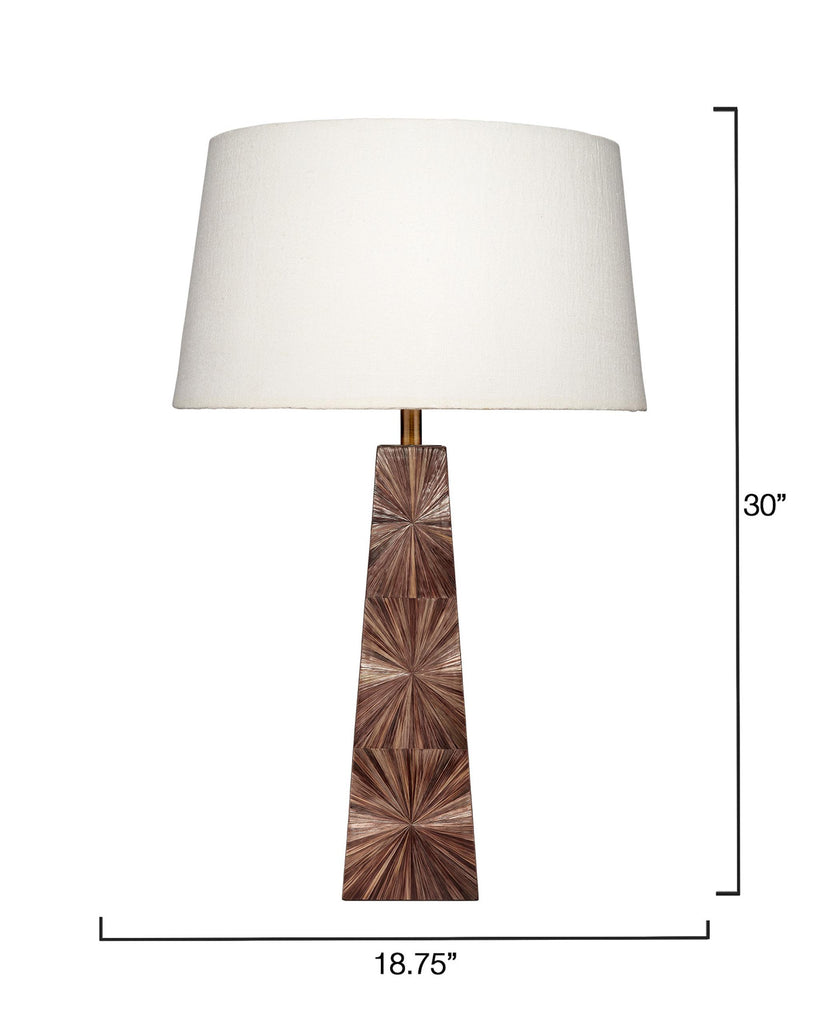 Jamie Young Palm Marquetry Table Lamp