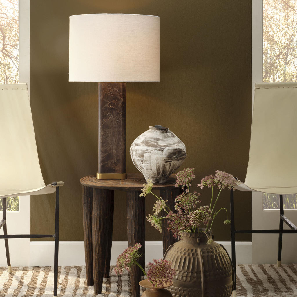 Jamie Young Preston Burl Wood Table Lamp