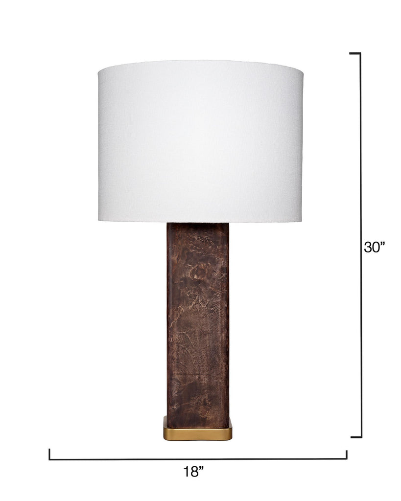 Jamie Young Preston Burl Wood Table Lamp