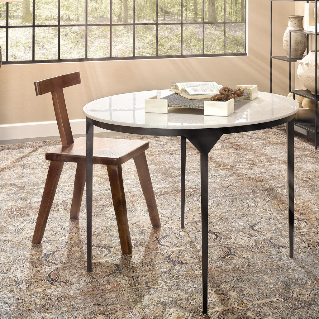 Jamie Young Dante Marble and Metal Dining Table