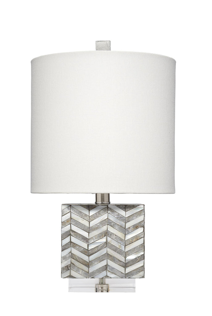 Jamie Young Garbo Mother of Pearl Table Lamp, Grey