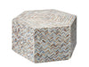 Jamie Young Hepburn Mother Of Pearl Hexagon Coffee Table