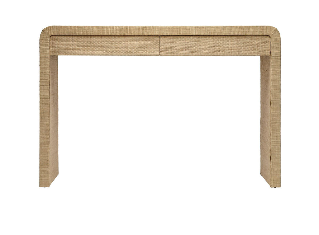 Jamie Young Montecito 2-Drawer Raffia Console Table