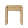 Jamie Young Montecito 1-Drawer Raffia Side Table