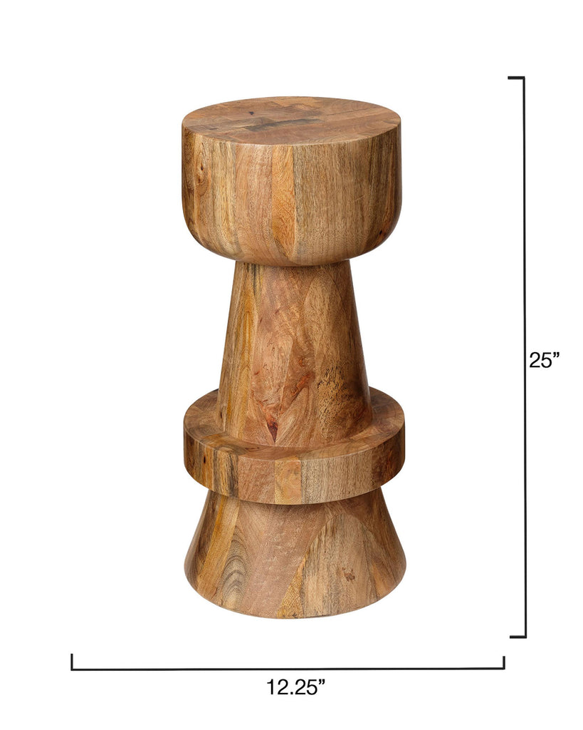 Jamie Young Rook Mango Wood Counter Stool