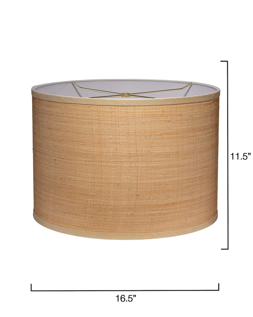 Jamie Young Drum Raffia Shade, Classic