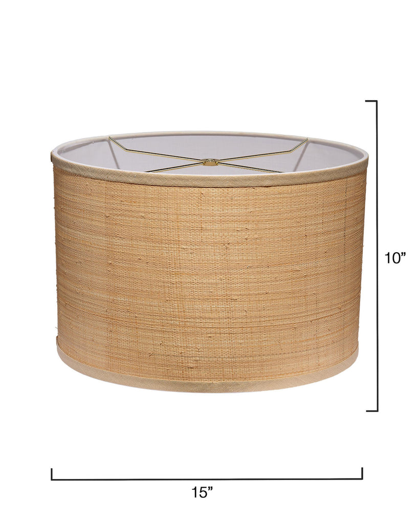 Jamie Young Drum Raffia Shade, Medium