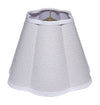 Jamie Young Scalloped 100% White Linen Shade, Small