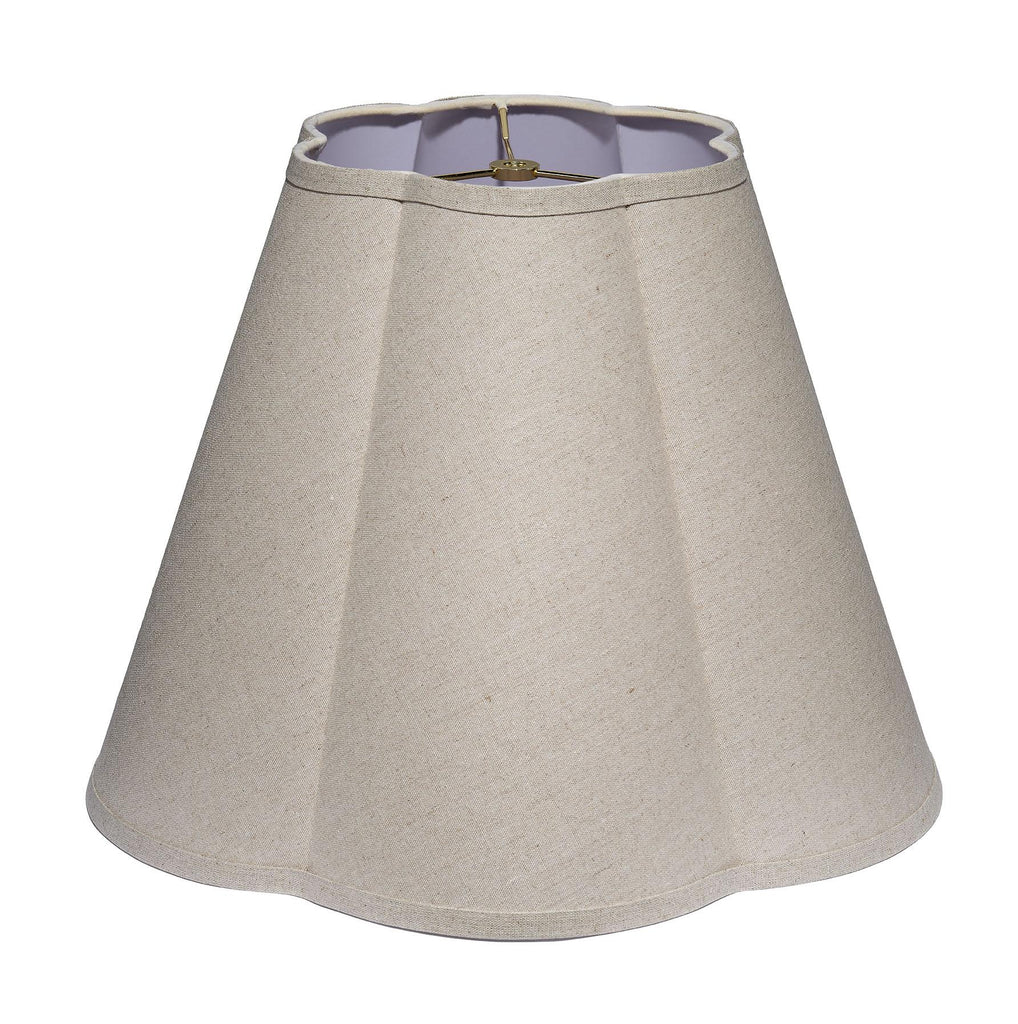 Jamie Young Scalloped 100% Natural Linen Shade, Large