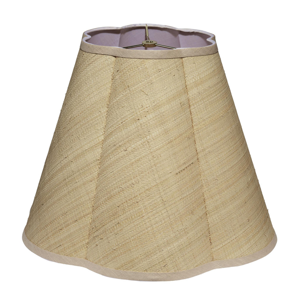 Jamie Young Scalloped Raffia Lamp Shade, Large