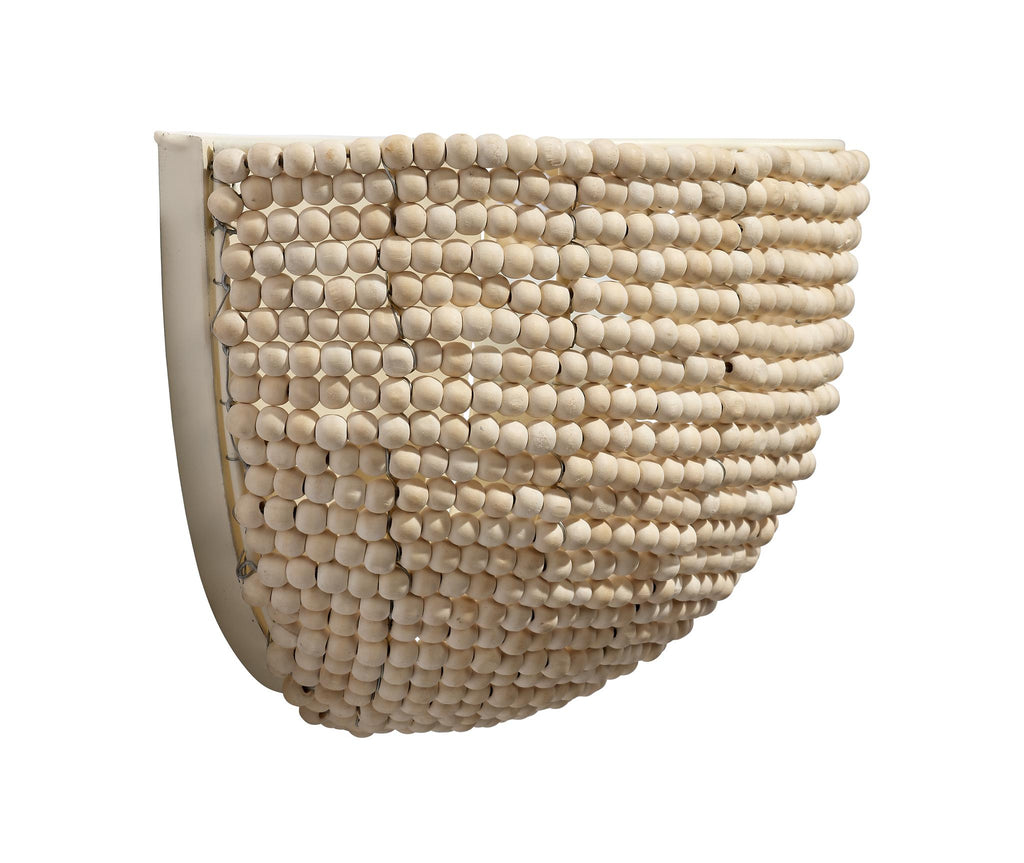 Jamie Young Barnacle Beaded Demi Lune Sconce