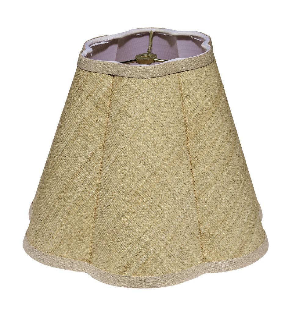 Jamie Young Scalloped Raffia Lamp Shade, Small