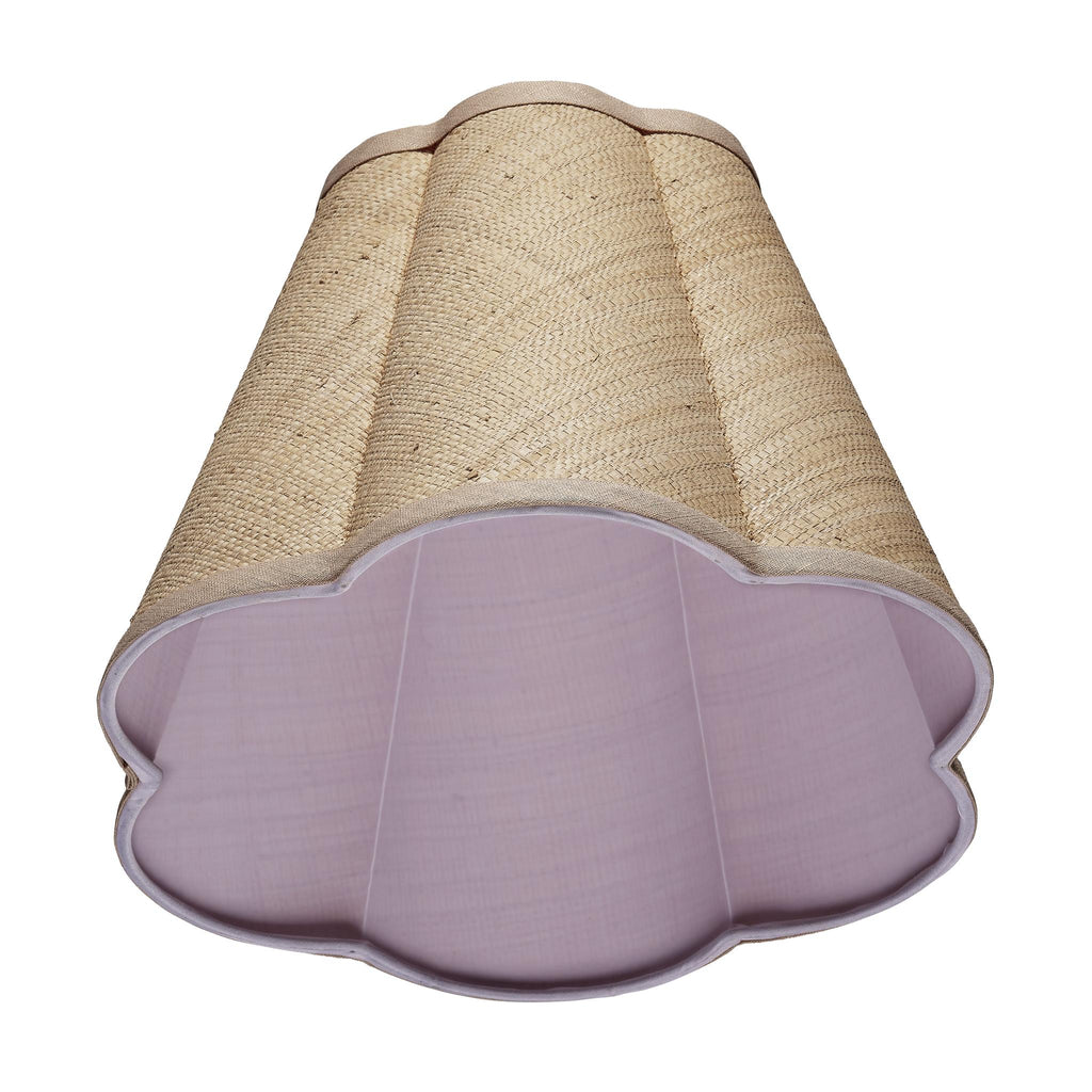 Jamie Young Scalloped Raffia Lamp Shade, Small