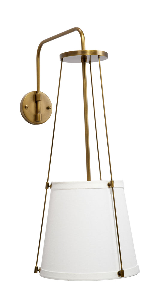 Jamie Young California Wall Sconce, Antique Brass