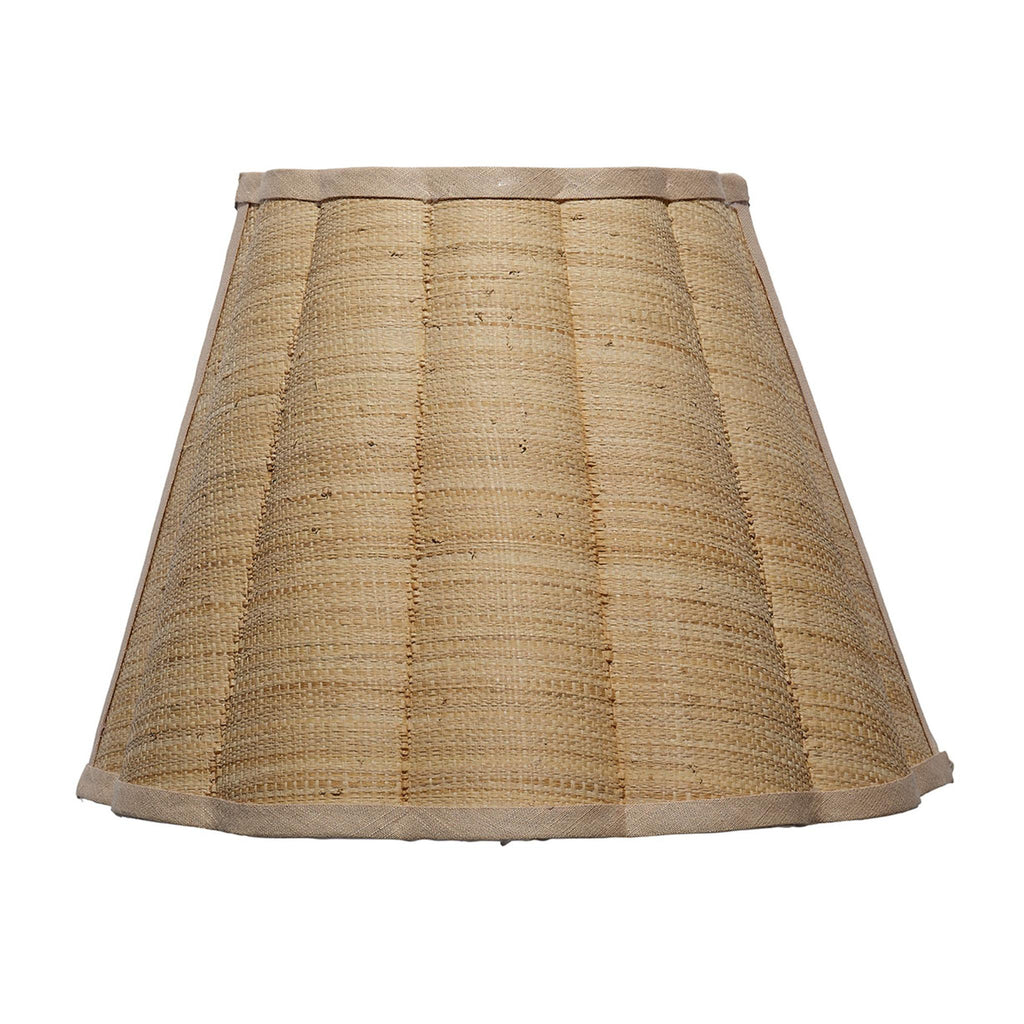 Jamie Young Scalloped 1-Light Wall Sconce, Raffia