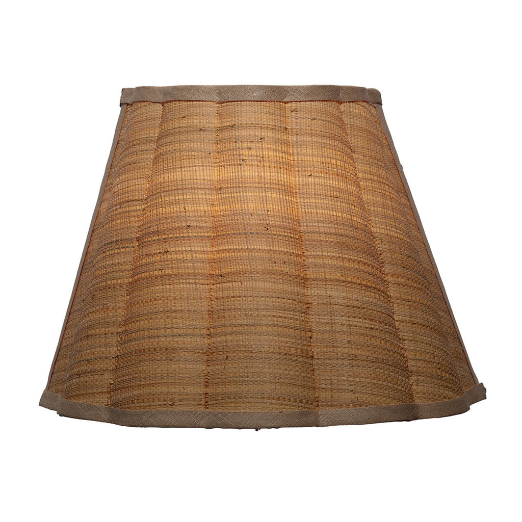 Jamie Young Scalloped 1-Light Wall Sconce, Raffia