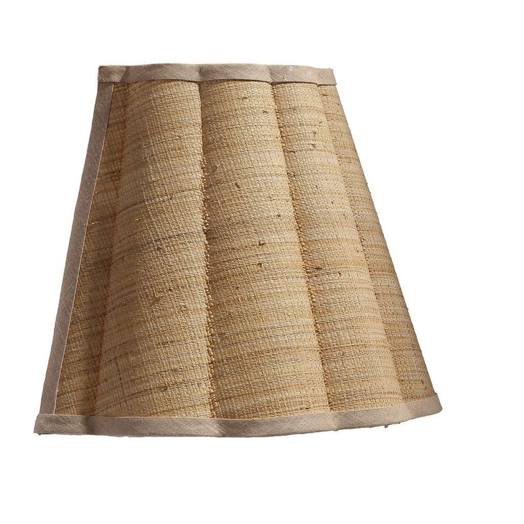 Jamie Young Scalloped 1-Light Wall Sconce, Raffia