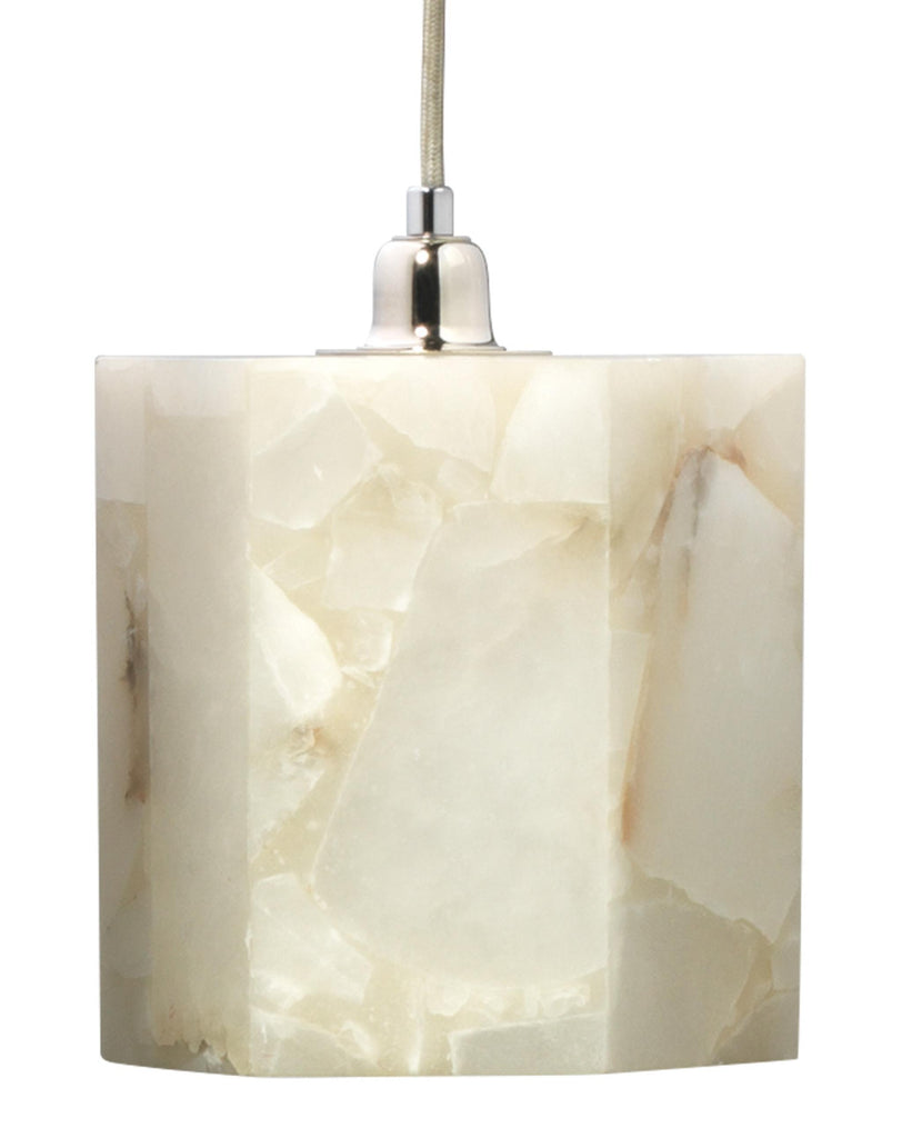 Jamie Young Borealis Alabaster Hexagon 1-Light Pendant