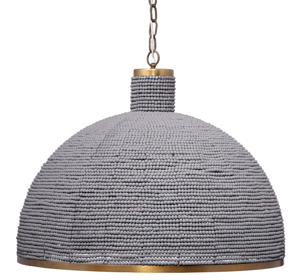 Jamie Young Big Sur 1-Light Beaded Chandelier, Slate Blue