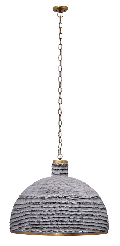 Jamie Young Big Sur 1-Light Beaded Chandelier, Slate Blue