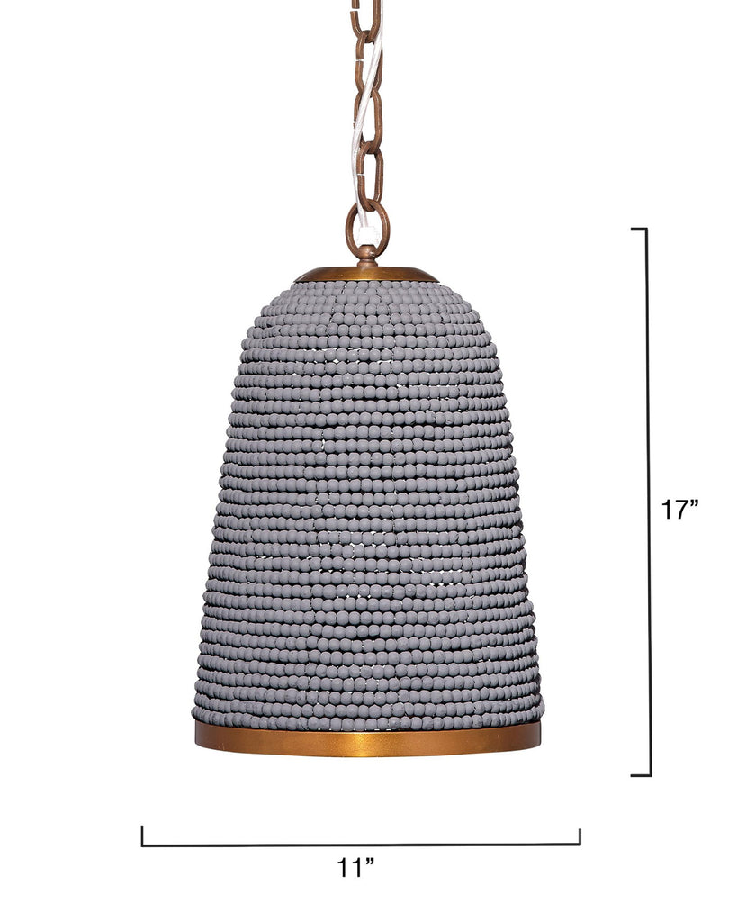 Jamie Young Creekside I-Light Beaded Pendant, Slate Blue